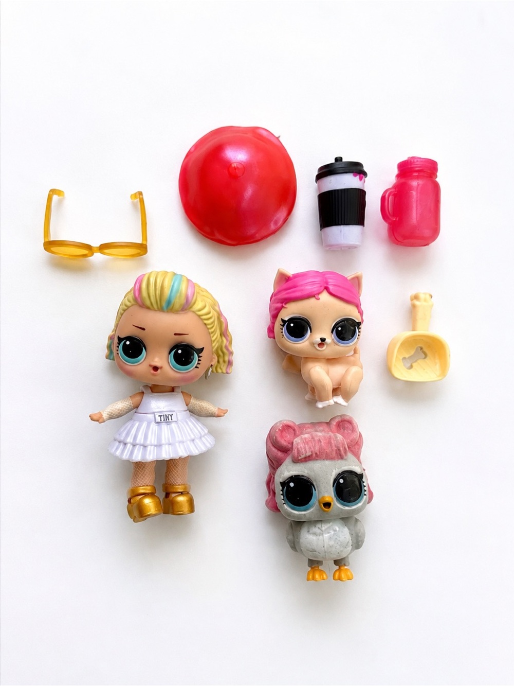 3 for $10- L.O.L. Surprise! Doll & Pets Set with O.M.G Pets Owl Dog Tiny